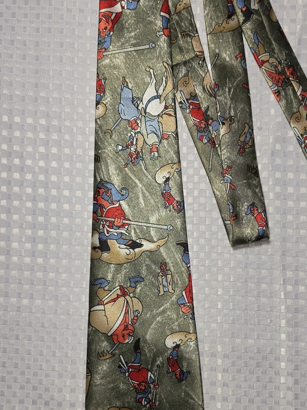 Vtg FULAM Journey to the West Monkey King Sun Wukong Novelty Graphic Necktie